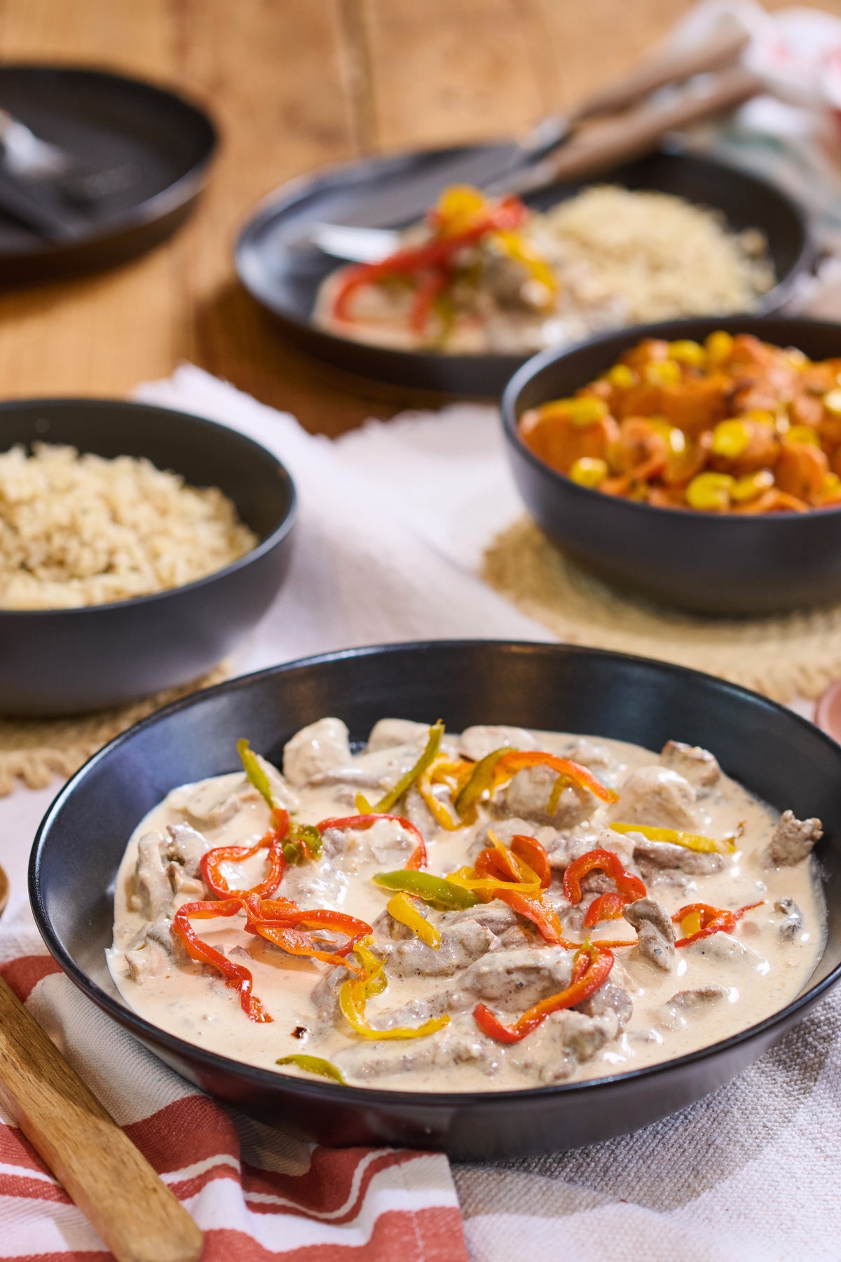 Beef Stroganoff & Rice