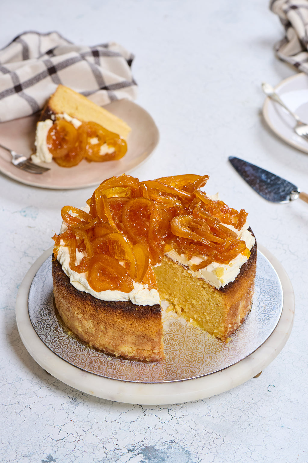 Italian Orange Polenta Cake