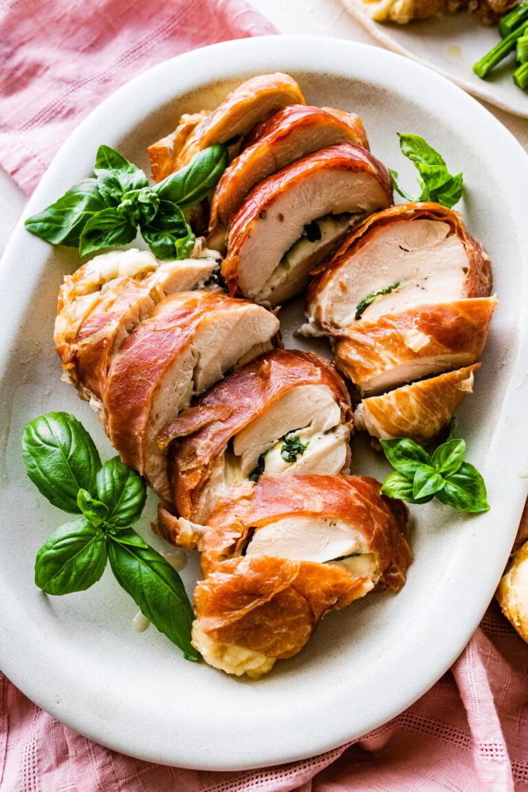 Pastramiwrapped Grilled Chicken Breast — Dish Food & Social