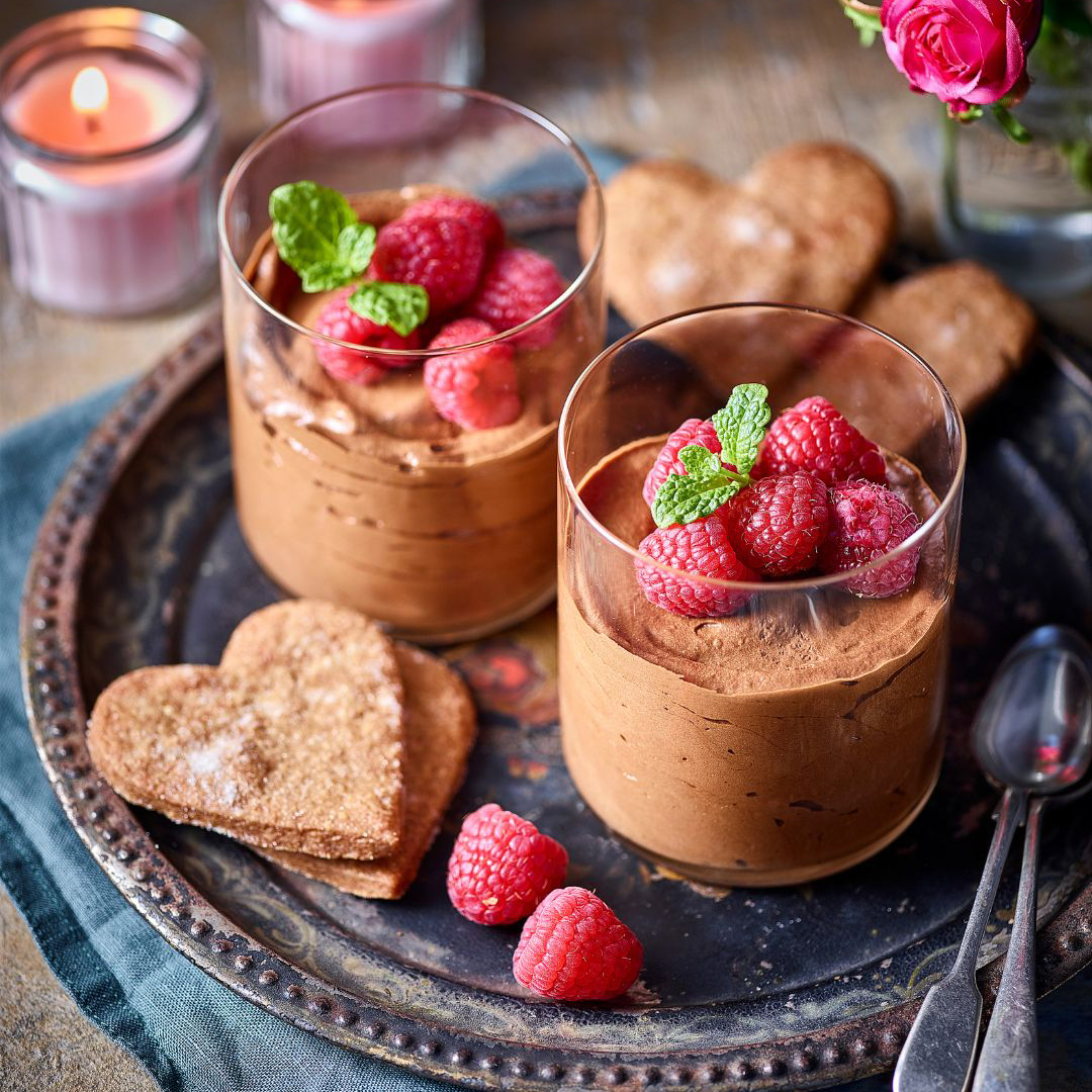 Rich Malted Chocolate Mousse (serving suggestion)